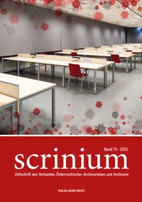 Abbildung von: Scrinium Band 75 - 2021 - Verlag Anton Pustet Salzburg