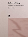 Cover: Before Writing - Routledge