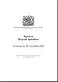 Cover: Report on wages in agriculture 1 January to 31 December 2010 - TSO