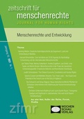 Cover: Menschenrechte und Entwicklung - Wochenschau Verlag