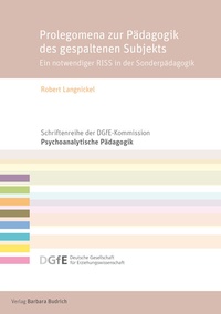 Abbildung von: Prolegomena zur Pädagogik des gespaltenen Subjekts - Verlag Barbara Budrich