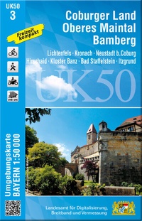 Abbildung von: UK50-3 Coburger Land, Oberes Maintal, Bamberg - Landesamt für Digitalisierung, Breitband und Vermessung, Bayern