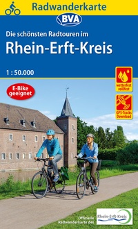 Abbildung von: Radwanderkarte BVA Die schönsten Radtouren im Rhein-Erft-Kreis 1:50.000, reiß- und wetterfest, GPS-Tracks Download - BVA BikeMedia