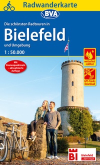 Abbildung von: Radwanderkarte BVA Radwandern in Bielefeld und Umgebung 1:50.000, reiß- und wetterfest, GPS-Tracks Download - BVA BikeMedia
