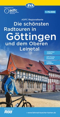 Abbildung von: ADFC-Regionalkarte Die schönsten Radtouren in Göttingen und dem Oberen Leinetal, mit Tagestourenvorschlägen, 1:75.000, reiß- und wetterfest, E-Bike-geeignet, GPS-Tracks Download - BVA BikeMedia