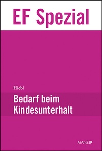 Abbildung von: Bedarf beim Kindesunterhalt - Manz