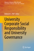 Cover: University Corporate Social Responsibility and University Governance - Springer
