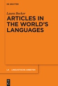 Cover: Articles in the World's Languages - De Gruyter