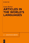Cover: Articles in the World's Languages - De Gruyter