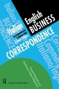 Cover: Italian/English Business Correspondence - Routledge