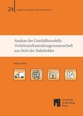 Cover: Analyse des Gesch&auml;ftsmodells - University of Bamberg Press
