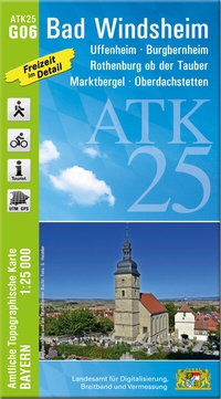 Abbildung von: ATK25-G06 Bad Windsheim (Amtliche Topographische Karte 1:25000) - Landesamt für Digitalisierung, Breitband und Vermessung, Bayern