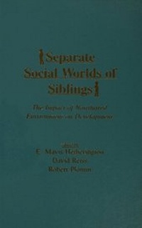Enlarge image Cover: Separate Social Worlds of Siblings - Routledge