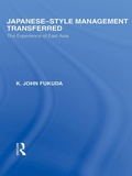 Cover: Japanese-Style Management Transferred - Routledge