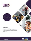 Cover: RRC Study Text: NEBOSH Health and Safety Management for Construction (International) Unit IC1 - RRC International