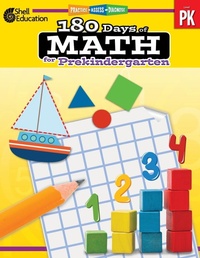 Enlarge image Cover: 180 Days (TM): Math for Prekindergarten - Shell Educational Publishing