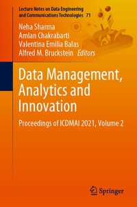 Enlarge image Cover: Data Management, Analytics and Innovation - Springer
