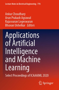 Enlarge image Cover: Applications of Artificial Intelligence and Machine Learning - Springer