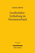 Cover: Gesellschafter-Exithaftung im Personenverband - Mohr Siebeck