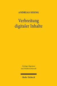 Abbildung von: Verbreitung digitaler Inhalte - Mohr Siebeck