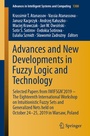 Cover: Advances and New Developments in Fuzzy Logic and Technology - Springer