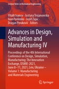 Cover: Advances in Design, Simulation and Manufacturing IV - Springer