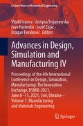 Cover: Advances in Design, Simulation and Manufacturing IV - Springer