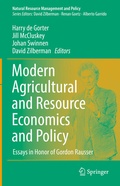 Cover: Modern Agricultural and Resource Economics and Policy - Springer