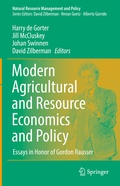 Cover: Modern Agricultural and Resource Economics and Policy - Springer