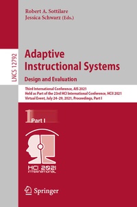 Enlarge image Cover: Adaptive Instructional Systems. Design and Evaluation - Springer