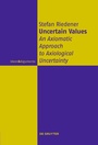 Cover: Uncertain Values - De Gruyter