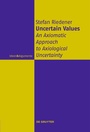 Cover: Uncertain Values - De Gruyter