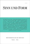 Cover: Sinn und Form 3/2021 - SINN und FORM