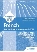 Cover: Pearson Edexcel International GCSE French Reading and Listening Skills Workbook - Hodder Education