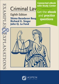 Enlarge image Cover: Examples & Explanations for Criminal Law - Aspen Publishing