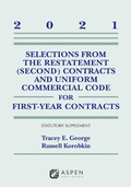 Bild: Selections from the Restatement (Second) Contracts and Uniform Commercial Code for First-Year Contracts - Aspen Publishing