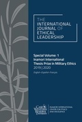 Cover: The International Journal of Ethical Leadership Special Volume: 1 - University of Akron Press