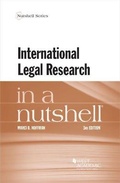 Cover: International Legal Research in a Nutshell - West Academic Press