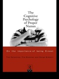 Cover: The Cognitive Psychology of Proper Names - Routledge