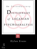 Cover: An Introductory Dictionary of Lacanian Psychoanalysis - Routledge