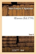 Cover: Oeuvres. Tome 9 - Hachette Livre - Bnf
