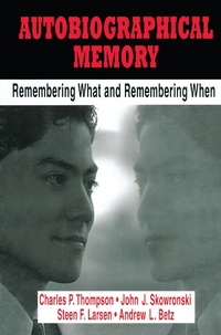 Enlarge image Cover: Autobiographical Memory - Psychology Press Ltd
