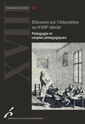 Cover: Discours sur l'&eacute;ducation au XVIIIe si&egrave;cle - Editions de l'Universit&eacute; de Bruxelles