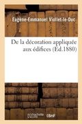 Cover: de la Decoration Appliquee Aux Edifices - Hachette Livre - Bnf