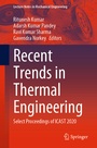Cover: Recent Trends in Thermal Engineering - Springer