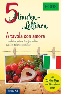 Abbildung von: PONS 5-Minuten-Lektüre Italienisch A2 - A tavola con amore - PONS Langenscheidt