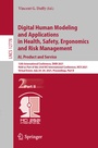 Cover: Digital Human Modeling and Applications in Health, Safety, Ergonomics and Risk Management. AI, Product and Service - Springer