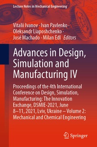 Enlarge image Cover: Advances in Design, Simulation and Manufacturing IV - Springer