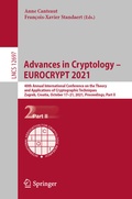Cover: Advances in Cryptology - EUROCRYPT 2021 - Springer