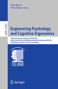 Abbildung von: Engineering Psychology and Cognitive Ergonomics - Springer